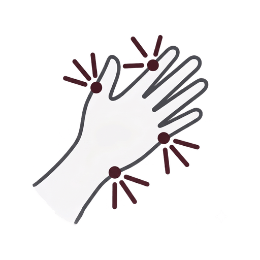 Ilustración de traumatología y lesiones de la mano
