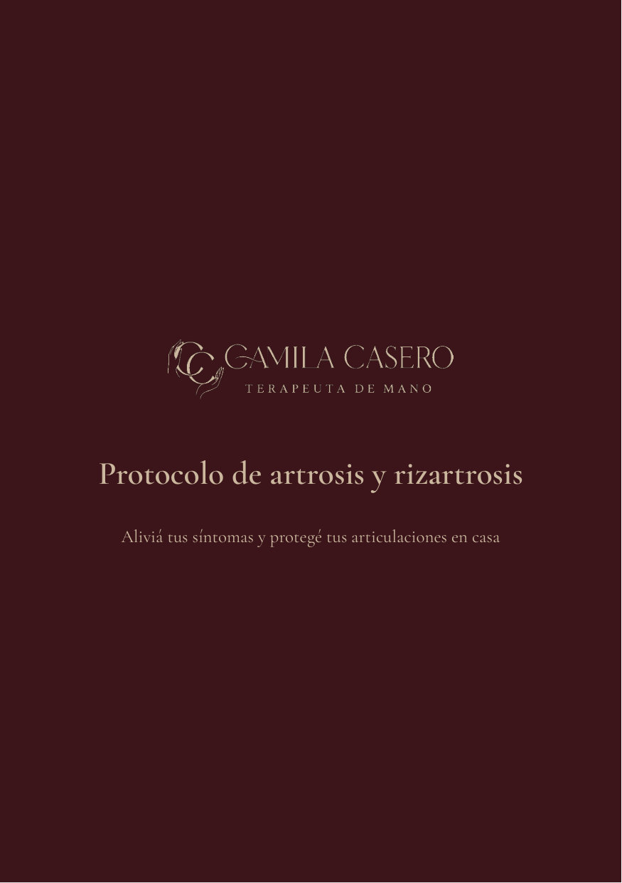 Vista previa página 1 — Artrosis y rizartrosis, cuidá tus manos en casa